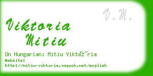 viktoria mitiu business card